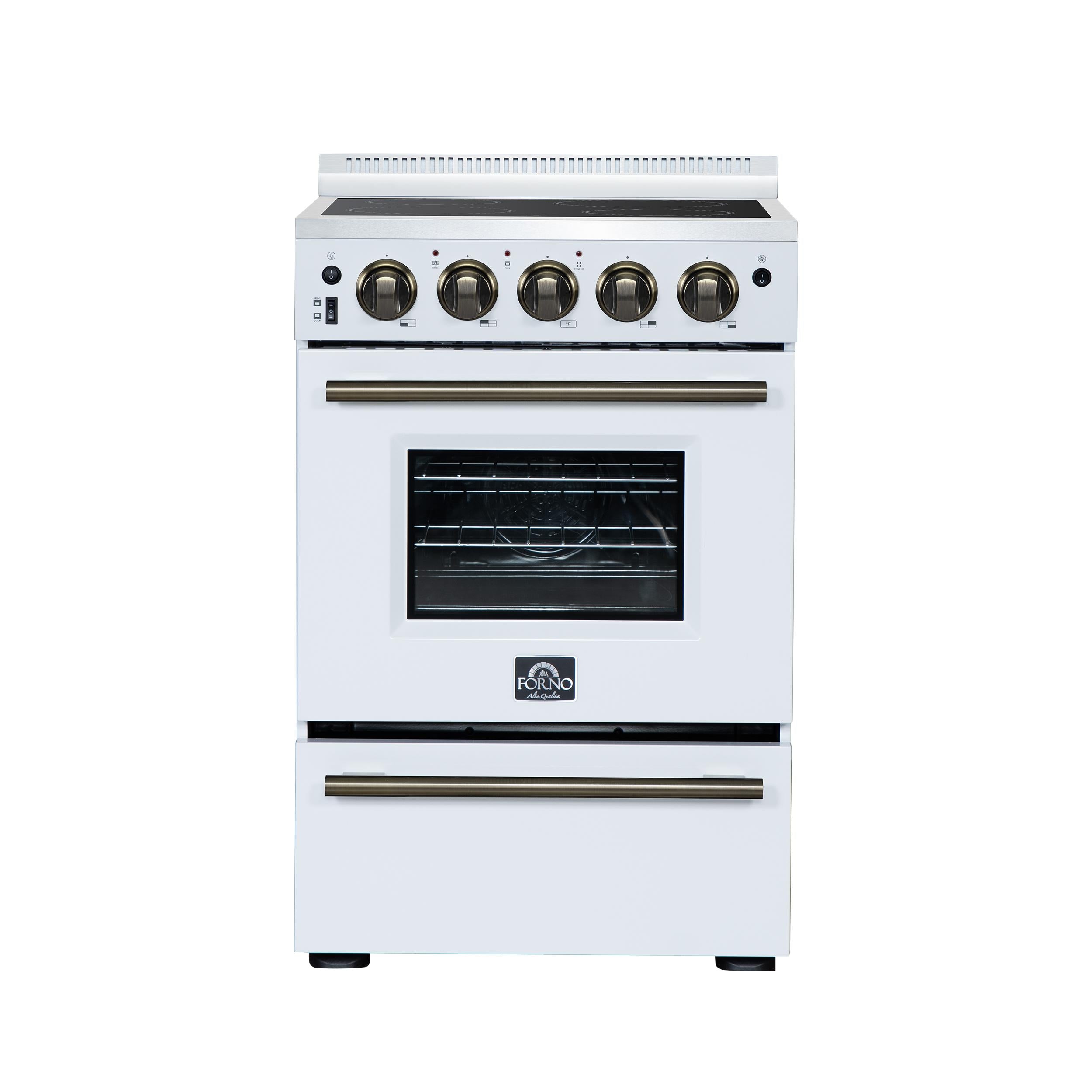 Forno FFSEL606924WHT Forno Loiano 24 Inch Freestanding Electric Range In White