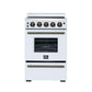 Forno FFSEL606924WHT Forno Loiano 24 Inch Freestanding Electric Range In White