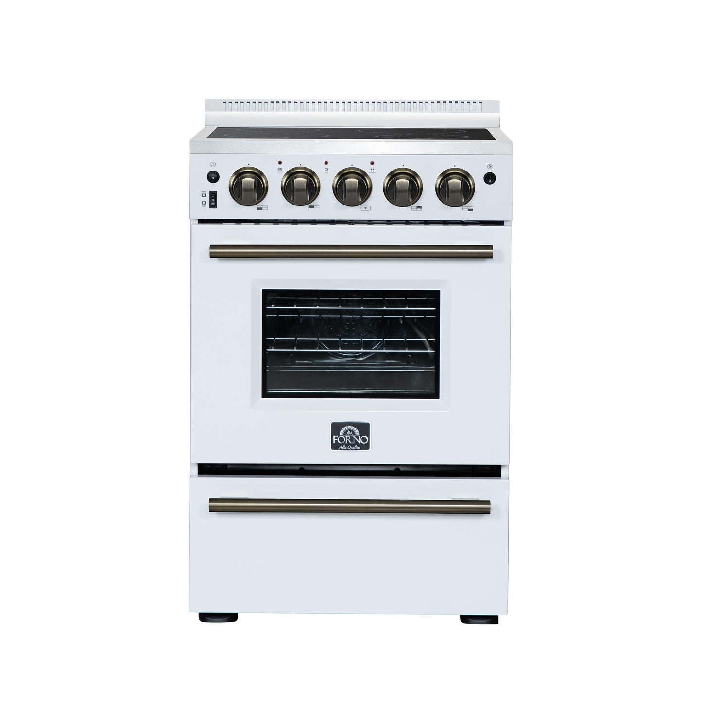 Forno FFSEL606924WHT Forno Loiano 24 Inch Freestanding Electric Range In White
