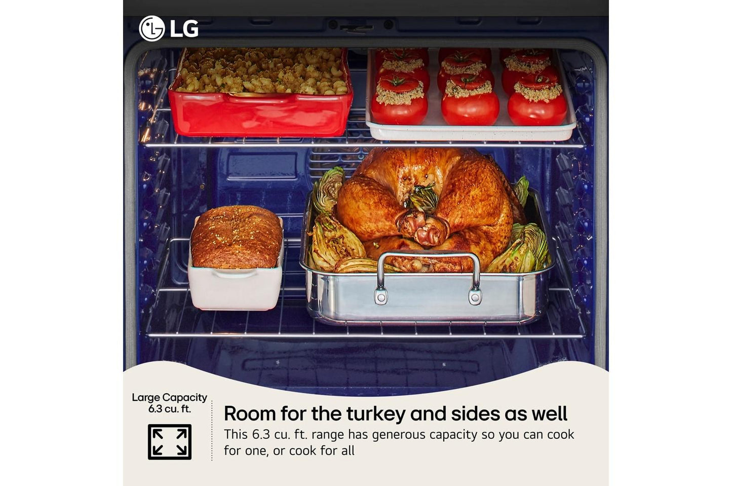 Lg LRGN6323Z 6.3 Cu. Ft. Smart Wi-Fi Enabled Probake Convection® Gas Range With Air Fry & Easyclean®