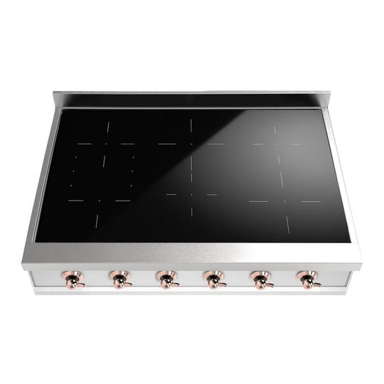 Ilve UHCPI366NSSP Ilve Uhcpi366Nssp Nostalgie Ii 36 Inch Built-In Induction Rangetop With 6 Elements (Copper)