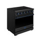 Thor Kitchen RSE36PBBLU 36 Inch Professional Electric Range In Black/Blue Gordon Ramsay Series