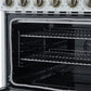 Forno FFSEL601136WHT Forno Paolo 36 Inch White Freestanding Electric Range, Stainless Steel, 5.44 Cu.Ft, True Convection Oven, Energy Efficient
