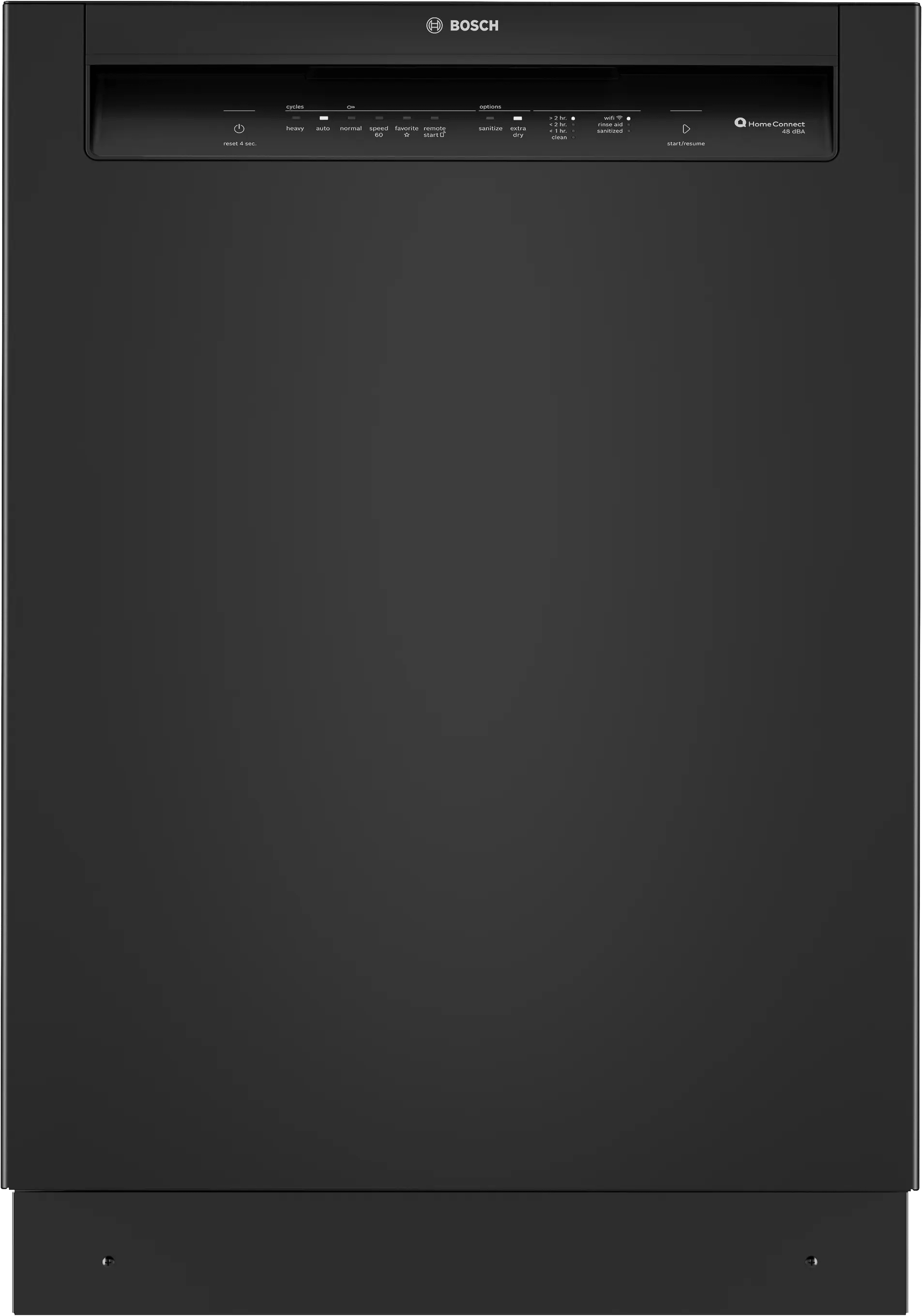 Bosch SHE43DM6N 300 Recessed Handle, 48 Dba, Standard 3Rd Rack, Puredry - Bl