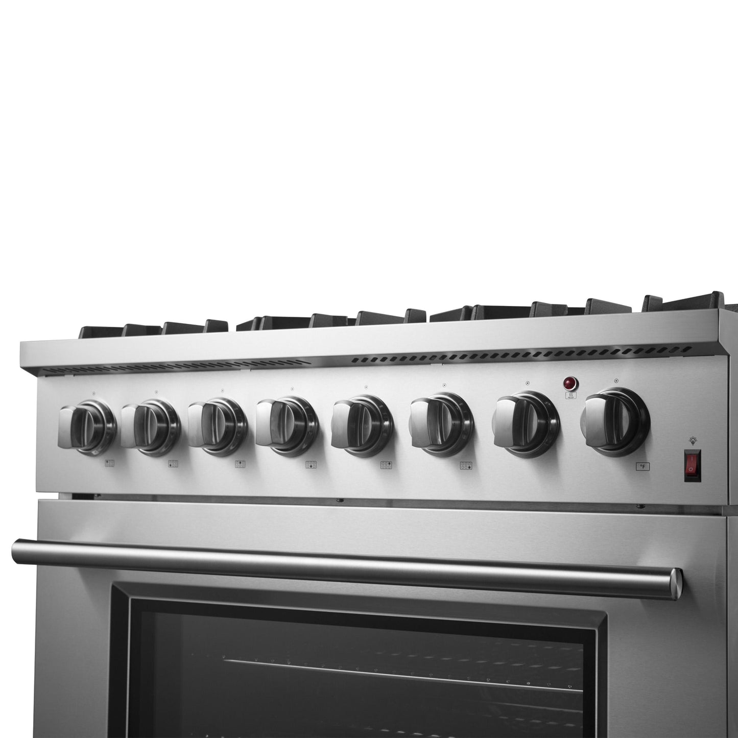 Forno FFSGS619736 Forno Marco 36-Inch Dual Fuel Range, Stainless Steel, 6 Burners, 67,000 Btu, True Convection Oven, Energy Efficient