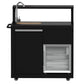 Forno FODKT2582BLK Forno All Aperto 62,600 Btu Bbq, 3 Stainless Steel Burners, Infrared Burners, Sink Module, Black Sintered Stone Countertops, Bar And Beverage Center