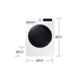 Samsung WW25FG6B34BE Compact Front Load Washer Wi-Fi Connectivity Super Speed Wash 2.5 Cu.Ft.