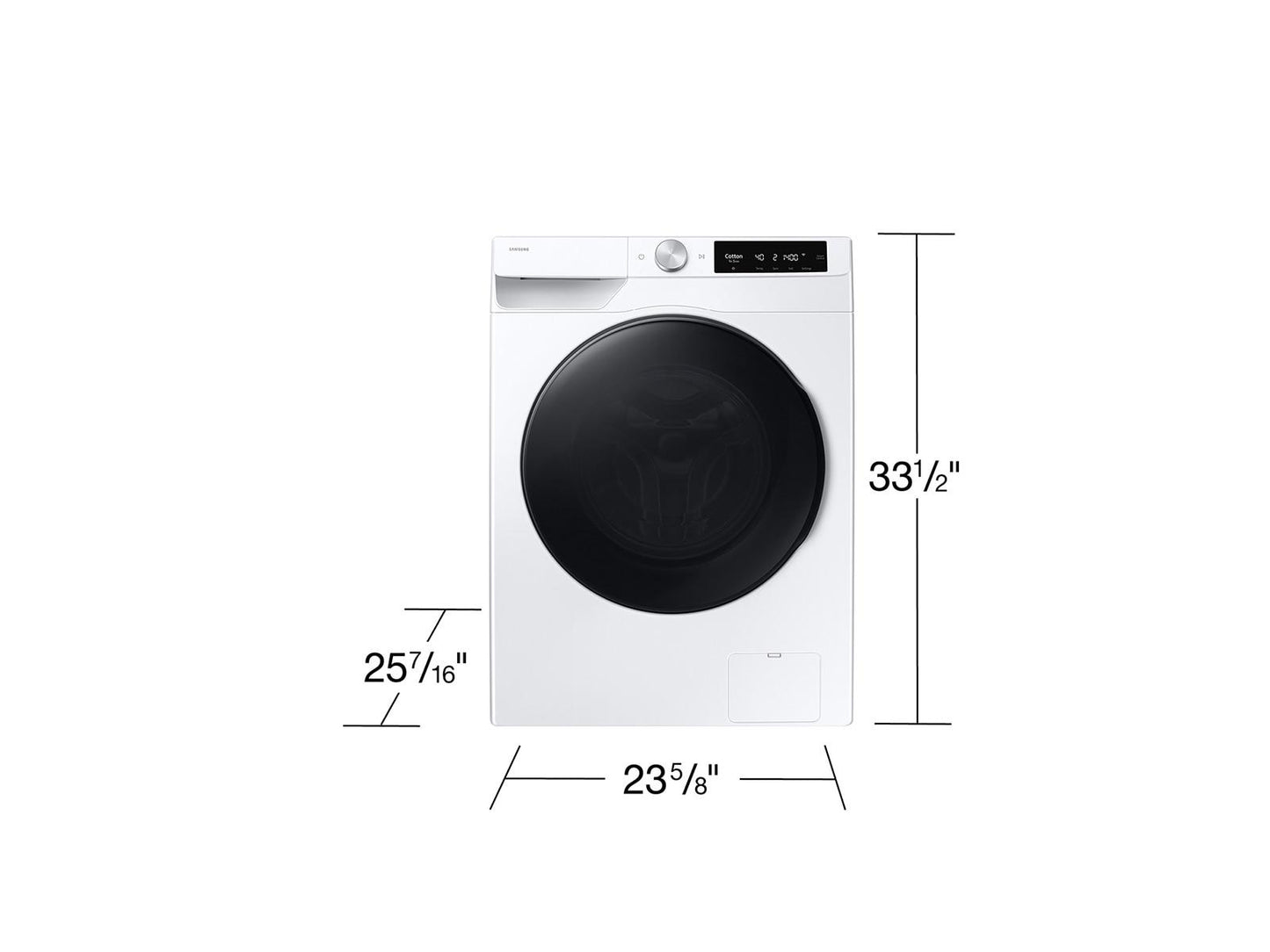 Samsung WW25FG6B34BE Compact Front Load Washer Wi-Fi Connectivity Super Speed Wash 2.5 Cu.Ft.