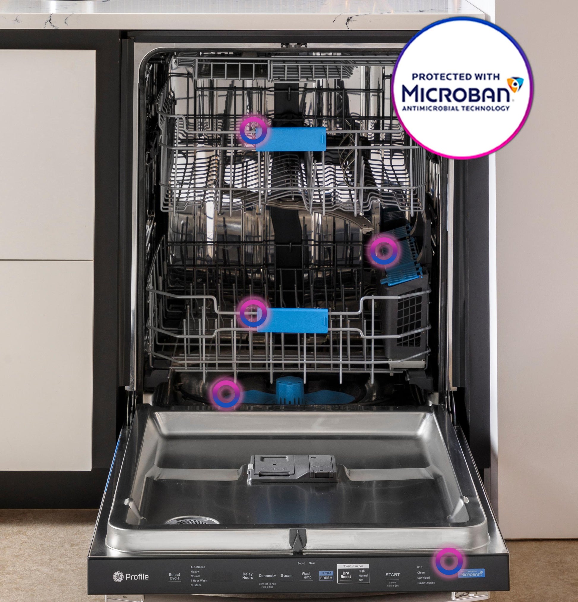 Ge Appliances PDT755SYVFS Ge Profile&#8482; Energy Star Smart Ultrafresh System Dishwasher With Microban&#8482; Antimicrobial Technology With Deep Clean Washing 3Rd Rack, 42 Dba