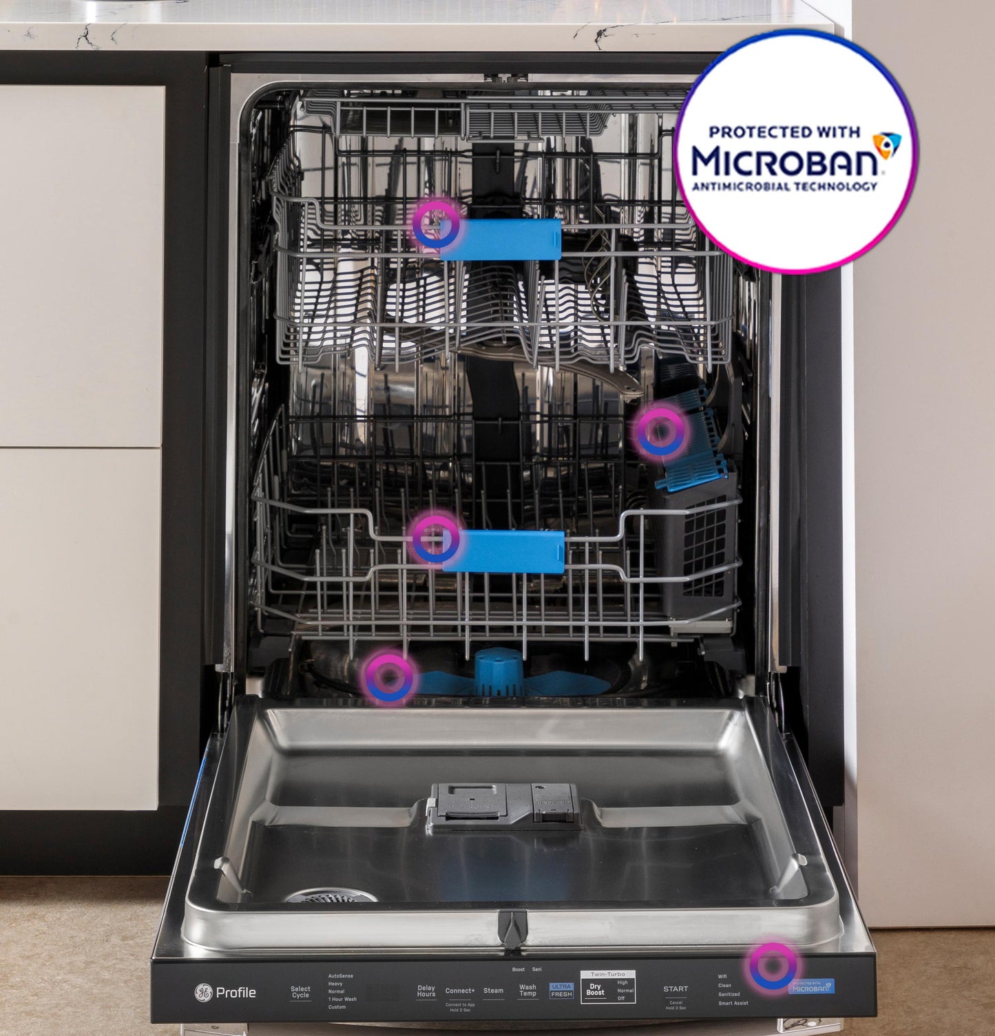 Ge Appliances PDP755SYVFS Ge Profile&#8482; Energy Star Smart Ultrafresh System Dishwasher With Microban&#8482; Antimicrobial Technology With Deep Clean Washing 3Rd Rack, 42 Dba