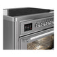 Ilve UMIB36NR3SSC Ilve Umib36Nr3Ssc Majestic Iii 36 Inch Induction Range With 6 Elements, 3.5 Cu. Ft. Total Oven Capacity (Triple Glass Door, Stainless Steel, Chrome)