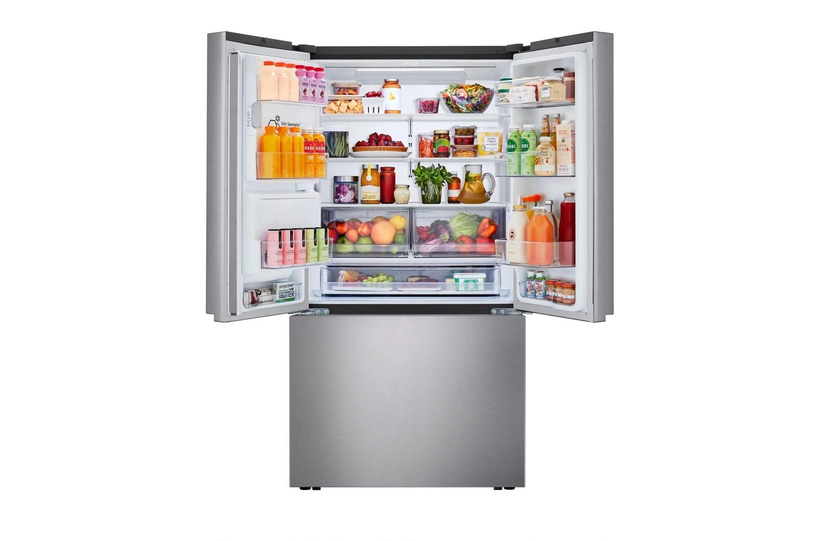 Lg LF26C6230V 26 Cu. Ft. Counter Depth Max 3-Door French Door Refrigerator With Ice And Water Dispenser
