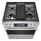 Lg LSGU6339X Lg Signature 6.3 Cu. Ft. Smart Gas Slide-In Range With Dynamic Probake Convection®, Air Fry, Air Sous Vide, Pizza Mode And Ai Gourmet Camera