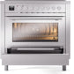 Ilve UPI366WMPSS Professional Plus Ii 36 Inch Electric Freestanding Range In Stainless Steel With Trim