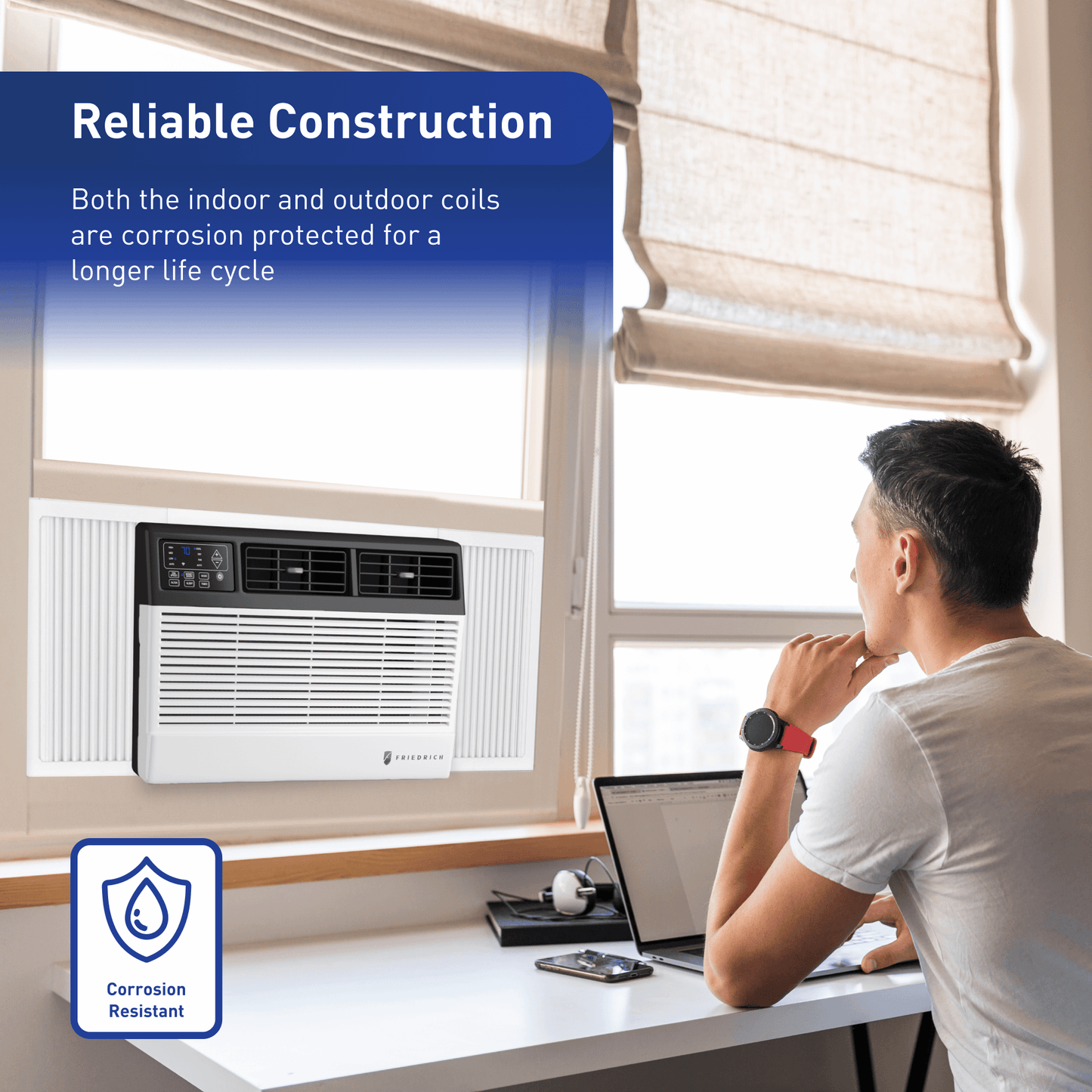 Friedrich CCF12B10C Friedrich Chill Premier 12,000 Btu 115V Smart Window Air Conditioner - Cool Only