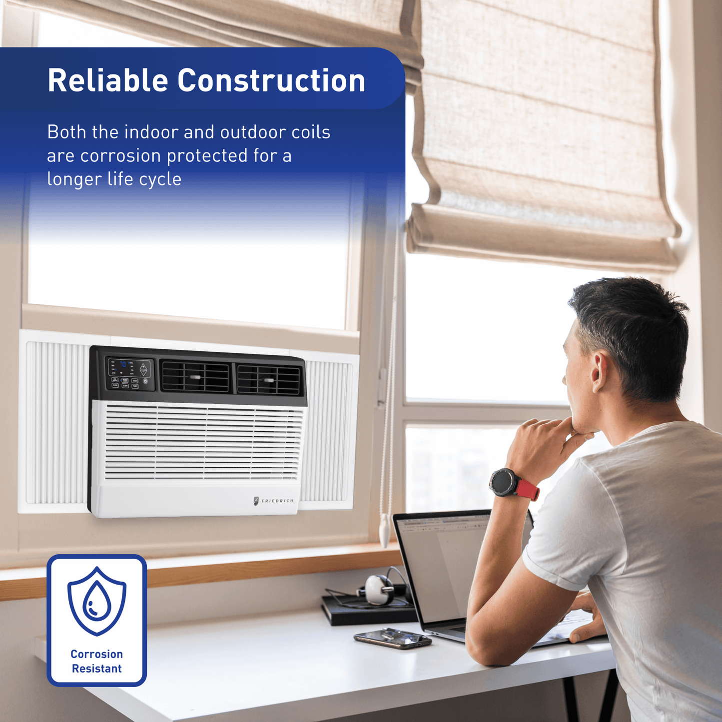 Friedrich CCF08B10C Friedrich Chill Premier 8,000 Btu 115V Smart Window Air Conditioner - Cool Only