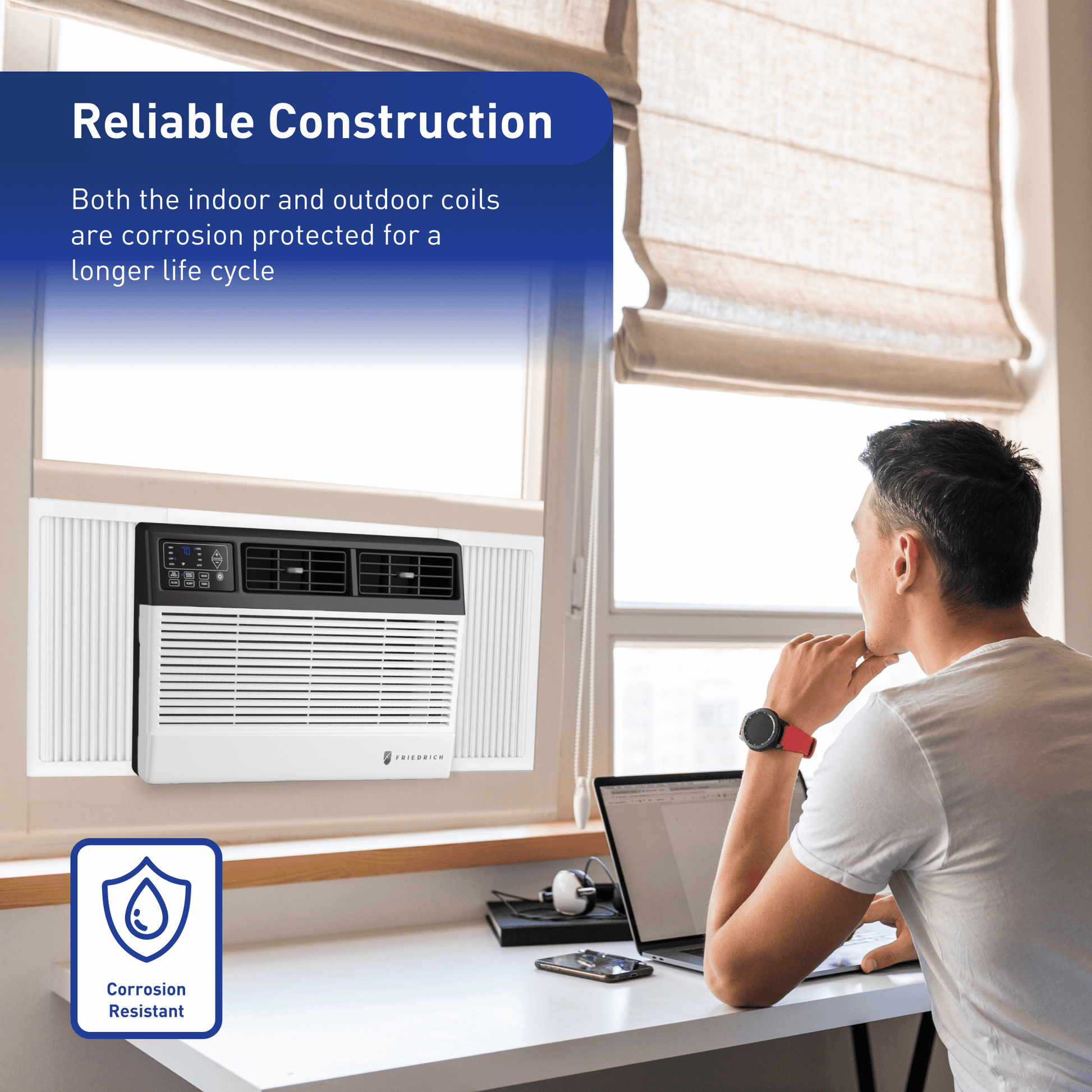 Friedrich CCF08B10C Friedrich Chill Premier 8,000 Btu 115V Smart Window Air Conditioner - Cool Only