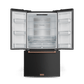 Thor Kitchen RF3621CTD00RSG 36 Inch 20.3 Cu Ft French Door Counter Depth Refrigerator With Ice Maker In Black/Rose Gold Gordon Ramsay Series - Rf3621Ctd00-Rsg