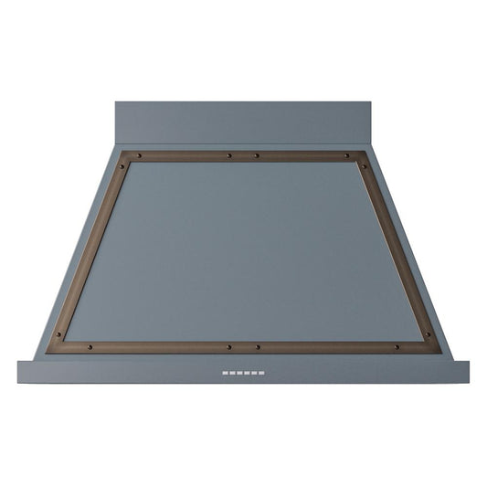 Ilve UANB40BGB Ilve Uanb40Bgb Nostalgie Ii Noblesse 40 Inch Range Hood With 600 Cfm (Blue Grey, Burnished)