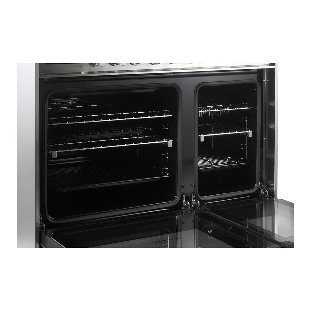 Verona VUFSGE365DSS Verona Vufsge365Dss 36 Inch Ultima Collection Double Oven Dual Fuel Range With 5 Brass Burners, 4.1 Cu. Ft. Total Oven Capacity