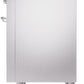 Ilve UPI366NMPSSC Nostalgie Ii 36 Inch Electric Freestanding Range In Stainless Steel With Chrome Trim
