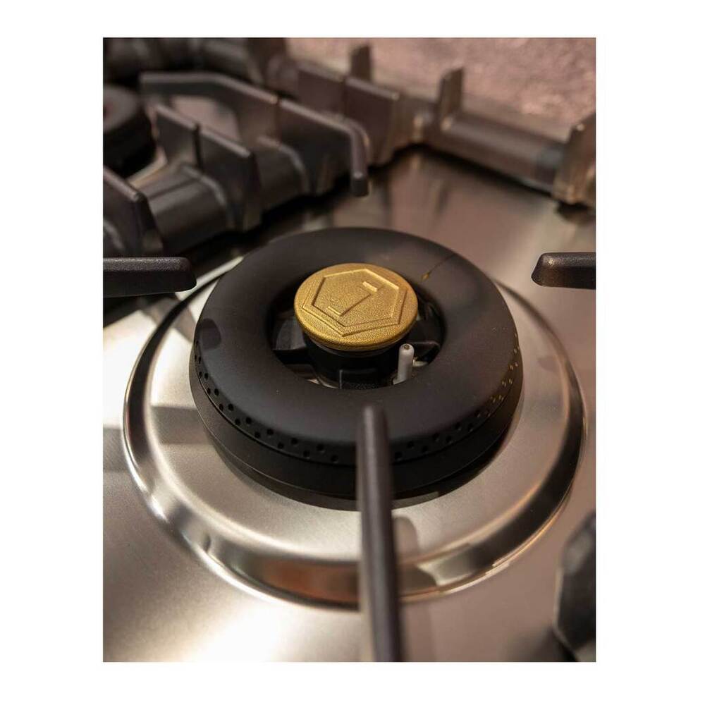 Ilve UHCPT75NSSGLP Ilve Uhcpt75Nssglp Nostalgie Ii 30 Inch Built-In Gas Cooktop With 5 Burners, In Stainless Steel (Liquid Propane, Brass)
