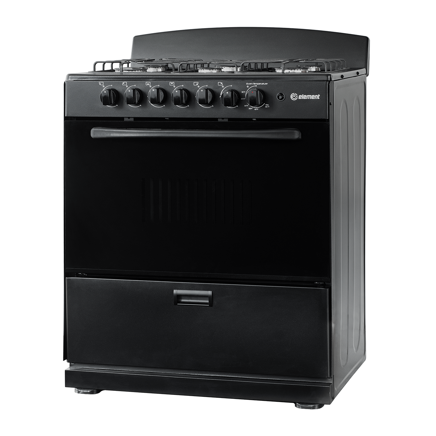 Element Appliance EEGR3A6MCCB Element Electronics 4.0 Cu. Ft. 30", 6-Burner Gas Range (Eegr3A6Mccb)
