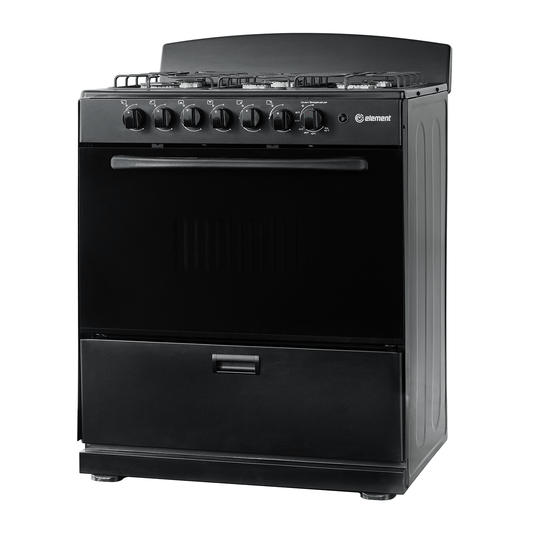 Element Appliance EEGR3A6MCCB Element Electronics 4.0 Cu. Ft. 30", 6-Burner Gas Range (Eegr3A6Mccb)