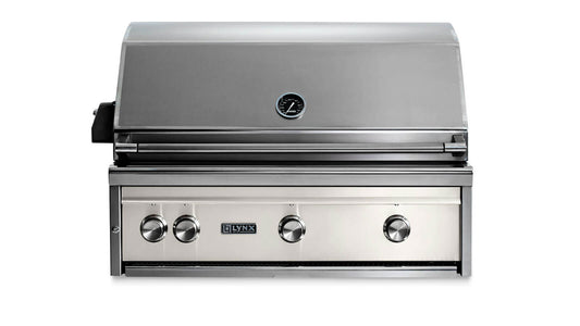 Lynx L36ATRGLLP 36" Built-In Grill - All Trident™ W/ Rotisserie - Glacier