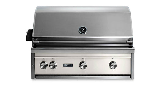 Lynx L36ATRGLNG 36" Built-In Grill - All Trident™ W/ Rotisserie - Glacier