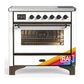 Ilve UMIB36NR3RAB Ilve Umib36Nr3Rab Majestic Iii 36 Inch Induction Range With 6 Elements, 3.5 Cu. Ft. Total Oven Capacity (Triple Glass Door, Ral, Burnished)