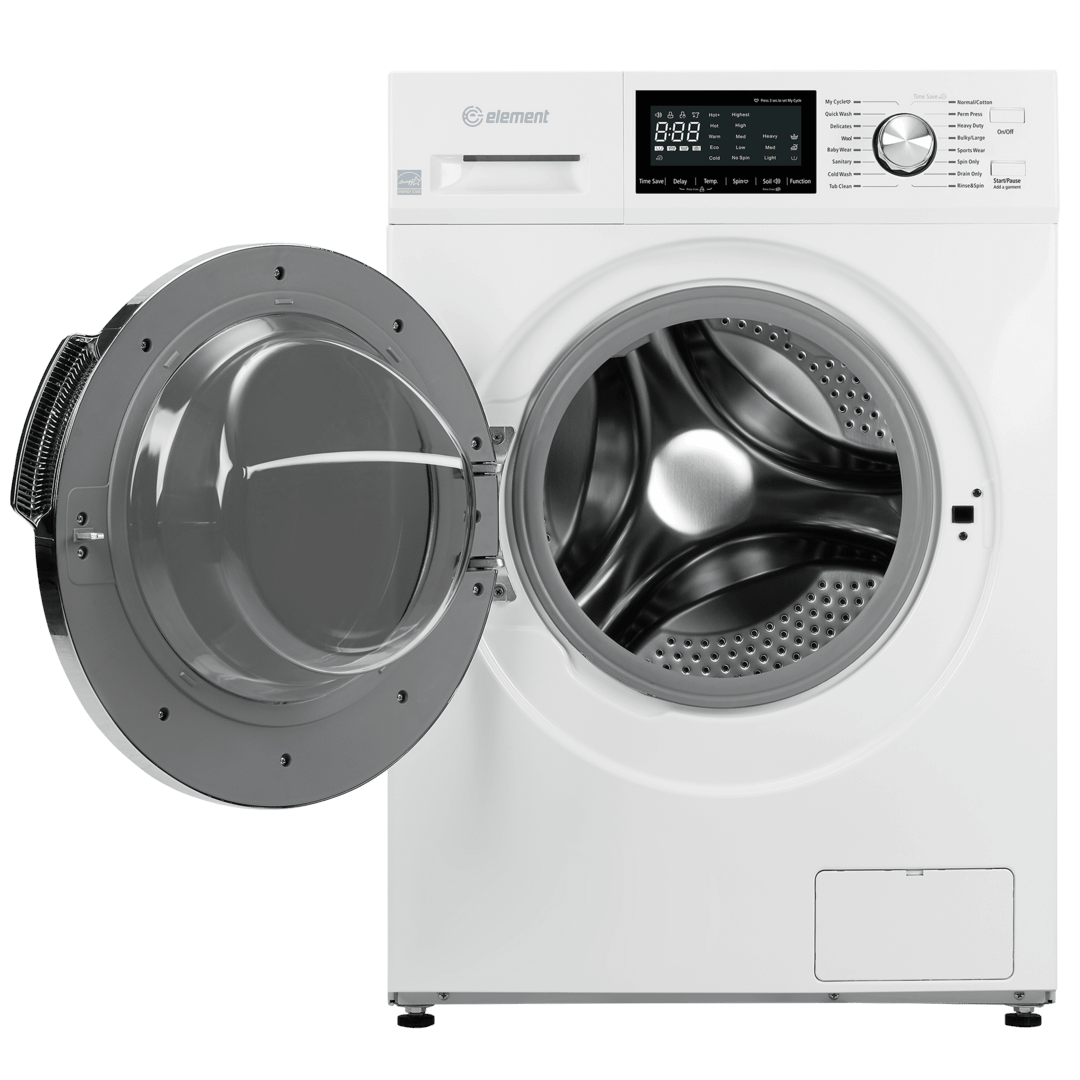 Element Appliance EFL2724BW Element 24-Inch 2.7 Cu. Ft. Compact Front Load Washer - White, Energy Star (Efl2724Bw)