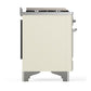 Ilve UM60FSNR3AWC Ilve Um60Fsnr3Awc Majestic Iii 60 Inch Dual Fuel Range With 7 Burners, Griddle And French Top, Dual Function Burner With Up To 25,000 Btu (Natural Gas, Triple Glass Door, Antique White, Chrome)
