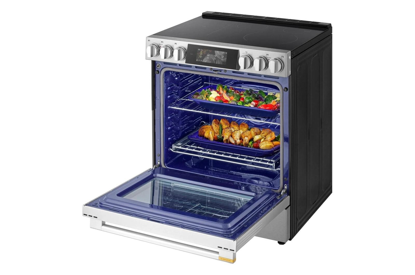Lg LSIU6339XE Lg Signature 6.3 Cu. Ft. Smart Induction Slide-In Range With Dynamic Probake Convection®, Air Fry, Air Sous Vide, Pizza Mode And Ai Gourmet Camera