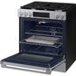 Samsung NSG90H63SRAA Bespoke Smart Slide-In Dual Fuel Range Pro Style Elite Design Illuminated Knobs Air Fry Max