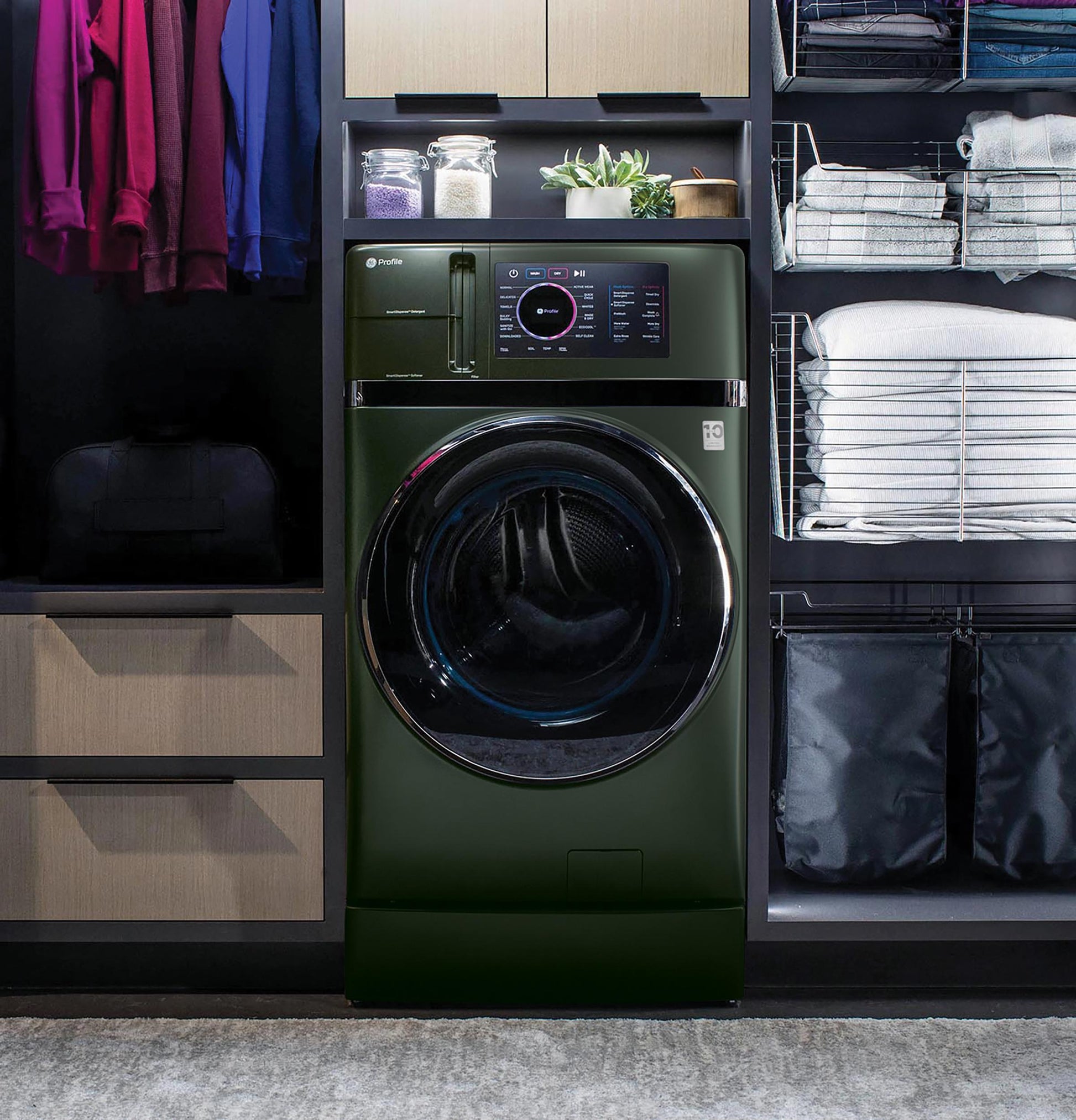 Ge Appliances PFQ97HSPVGN Ge Profile™ Energy Star® 4.8 Cu. Ft. Capacity Ultrafast Combo With Ventless Inverter Heat Pump Technology Washer/Dryer