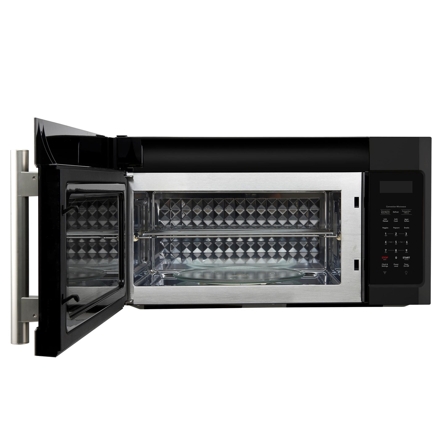 Forno FOTR303830BLK Forno Fornace 30-Inch Over The Range Convection Microwave, Black - 1.5 Cu.Ft, 300 Cfm Vent, Touch Control, Led Light