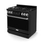 Thor Kitchen RSG36BLPSS 36 Inch Professional Lp Range With Tilt Panel Touch Control In Stainless Black/Stainless Steel Gordon Ramsay Series - Rsg36Blp-Ss