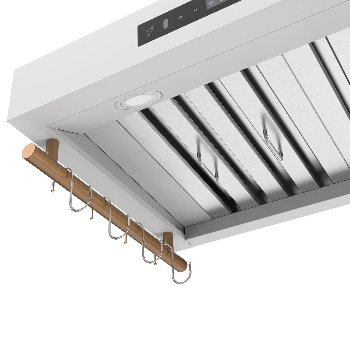 Forno FRHWM550330WHT Forno Venezia 30 Inch Wall-Mounted Range Hood In White With Touch Controls And Baffle Filters