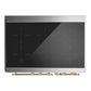 Ilve UMDIB40NR3MGG Ilve Umdib40Nr3Mgg Majestic Iii 40 Inch Induction Range With 6 Elements, 3.82 Cu. Ft. Total Oven Capacity (Triple Glass Door, Graphite Matte, Brass)