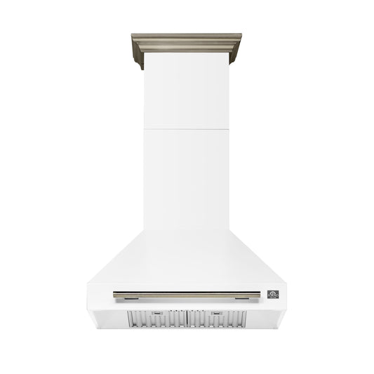 Forno FRHWM509530WHT Forno Aria 30 Inch Wall-Mounted Range Hood In White