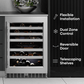 Element Appliance EWD24BES Cellara By Element 24 In., 46 Bottle Dual-Zone Wine Cooler - Stainless Steel
