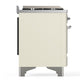 Ilve UM60FQNR3AWC Ilve Um60Fqnr3Awc Majestic Iii 60 Inch Dual Fuel Range With 9 Burners And Griddle, Dual Function Burner Up To 25,000 Btu (Natural Gas, Solid Door, Antique White, Chrome)
