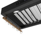 Forno FRHWM550330BLK Forno Venezia 30 Inch Wall-Mounted Range Hood In Black With Touch Controls And Baffle Filters