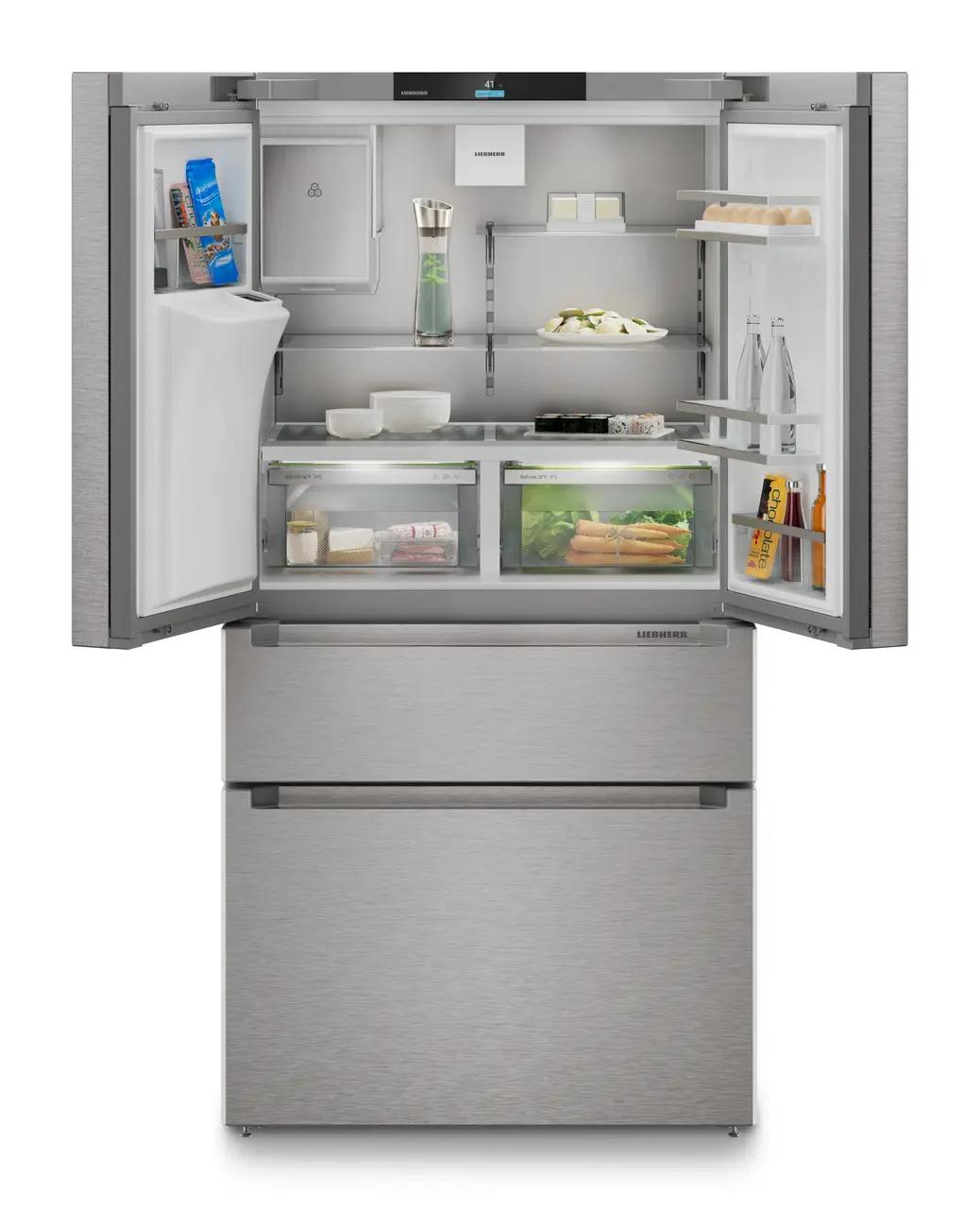 Liebherr FDBC36S French Door Fridge-Freezer With 2 Freezer Drawers And Water And Ice Cube Dispenser