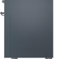 Ilve UPI366NMPBGC Nostalgie Ii 36 Inch Electric Freestanding Range In Blue Grey With Chrome Trim