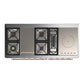 Ilve UM60FSNR3AWP Ilve Um60Fsnr3Awp Majestic Iii 60 Inch Dual Fuel Range With 7 Burners, Griddle And French Top, Dual Function Burner With Up To 25,000 Btu (Natural Gas, Triple Glass Door, Antique White, Copper)