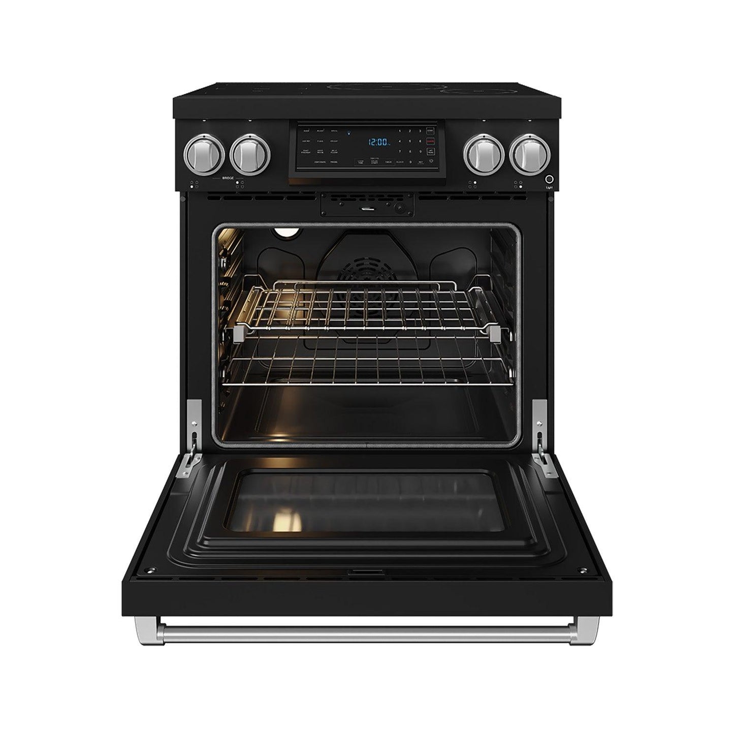 Thor Kitchen RSI30BSS 30 Inch Professional Induction Range With Tilt Panel Touch Control In Black And Stainless Steel Gordon Ramsay Series