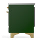 Ilve UMIB36NR3EGG Ilve Umib36Nr3Egg Majestic Iii 36 Inch Induction Range With 6 Elements, 3.5 Cu. Ft. Total Oven Capacity (Triple Glass Door, Emerald Green, Brass)