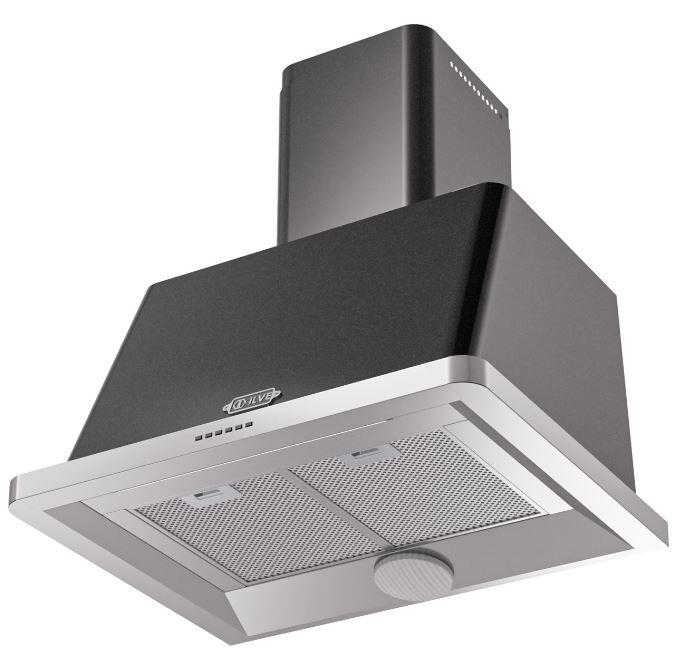 Ilve UAM76BK Majestic 30 Inch Glossy Black Wall Mount Range Hood